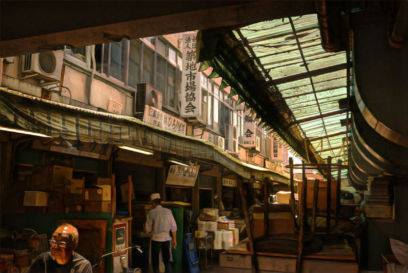 Tsukiji Fish Market. Tokyo, Japan. By Anssi Määttä.